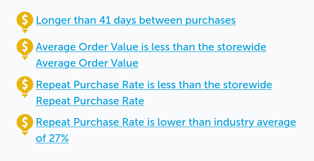 Example data insights